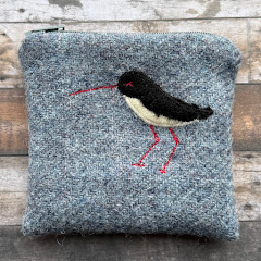oystercatcher purse (grey)